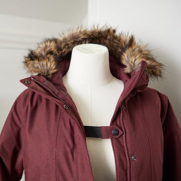 The North Face Women's Arctic Winter Parka | Red-Brown Micro Herringbone - Picture 7 of 14